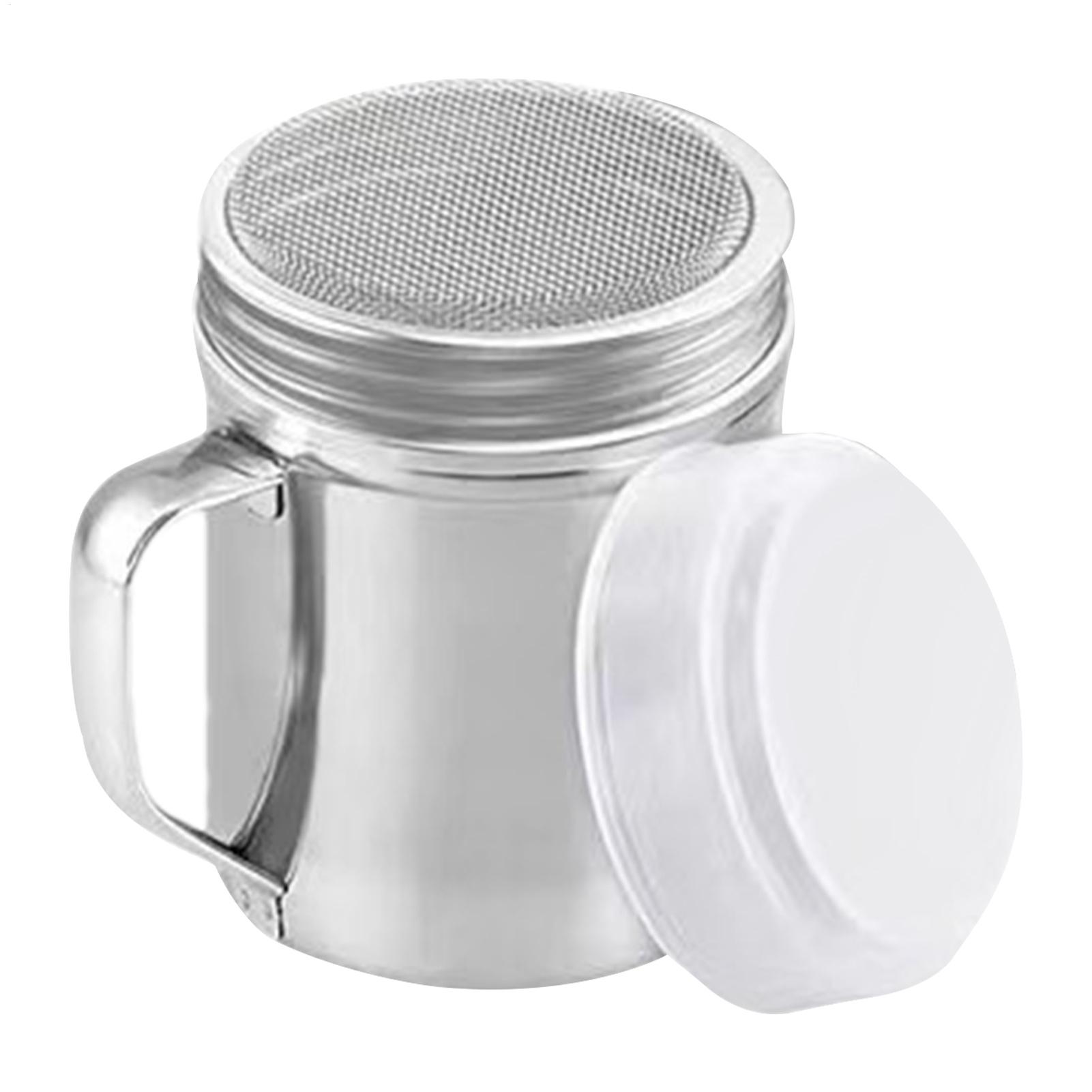 Sugar Scrub Coffee - パウダーシェーカーボトル ステンレス製塩入れボトル 防塵蓋付き ハンドル付き容器 コーヒー・小麦粉・砂糖用