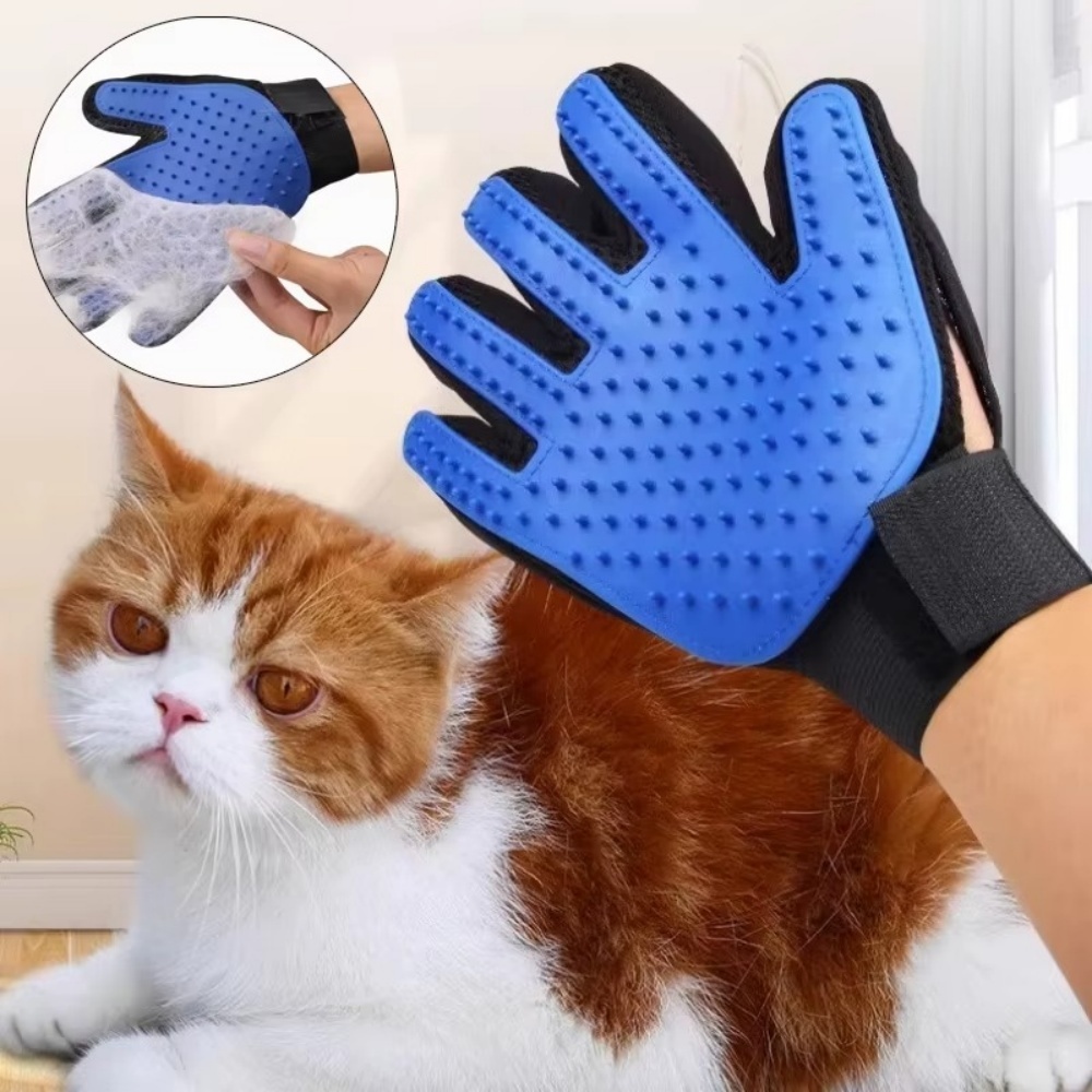 Hair Spa Wellness - ペット用グルーミンググローブ 猫 犬用 バスグローブ 毛取りブラシ クリーニング