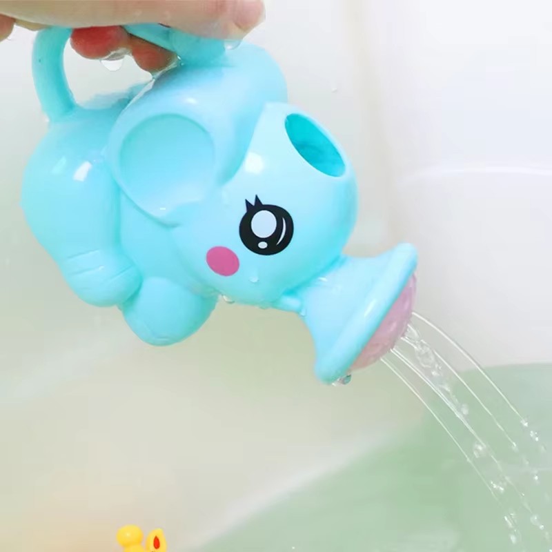 Hair Spa Wellness - ベビーシャンプー洗い流しカップ 象の漫画の形 - BPAフリーのプラスチック製の入浴水スクープ 新生児用、目の保護シャワーヘア用