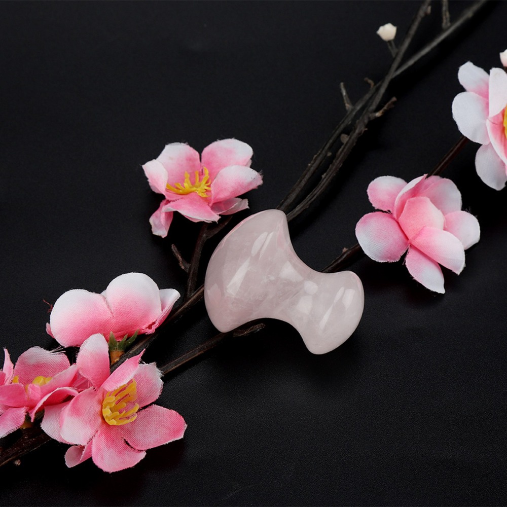 クリスタルローズクォーツマッサージストーン ピンククォーツク - Gua Sha Tool Rose Quartz のレビューと価格