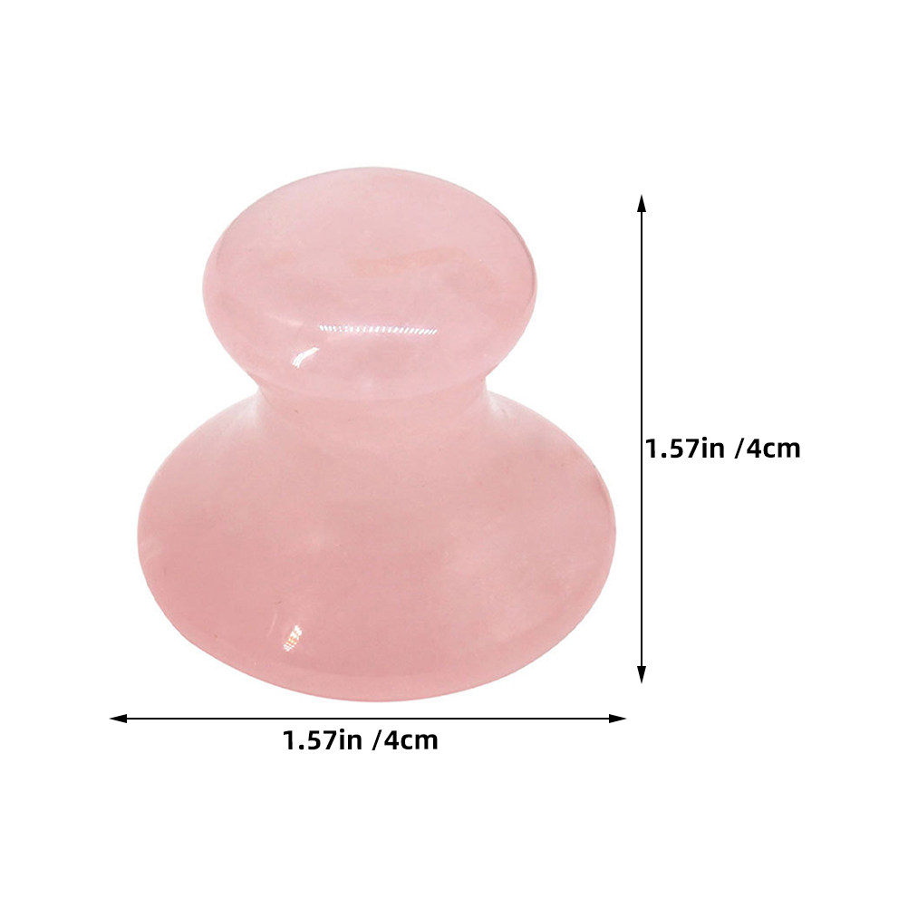 ジェイドローズクォーツ製グアシャフェイシャルマッサージツール - Gua Sha Tool Rose Quartz のレビューと価格