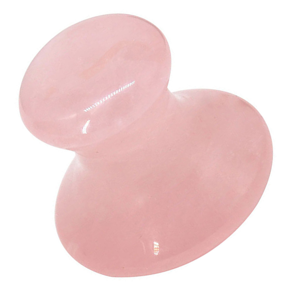 ジェイドローズクォーツ製グアシャフェイシャルマッサージツール - Gua Sha Tool Rose Quartz のレビューと価格