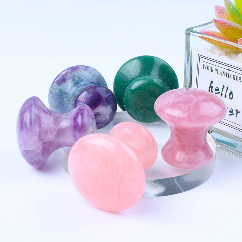 ナチュラルローズクォーツグアシャの形をしたマッサージツール, - Gua Sha Tool Rose Quartz のレビューと価格