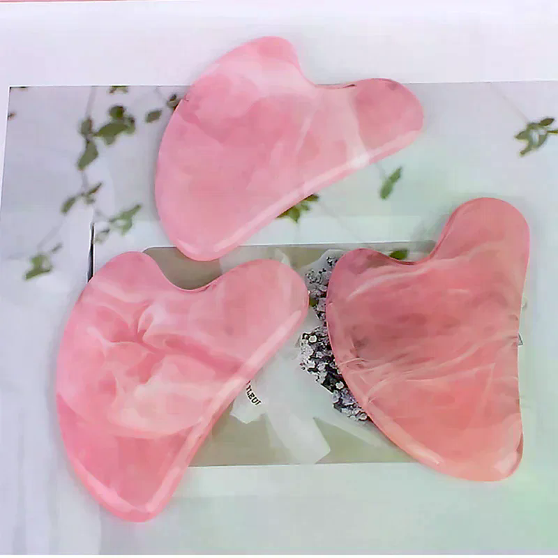 天然石翡翠ガッシュスクレーパーローズクォーツフェイシャルグア - Gua Sha Tool Rose Quartz のレビューと価格