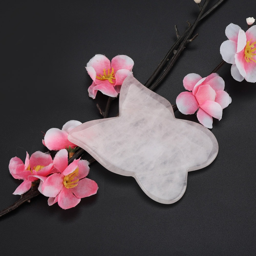 フェイシャルキット ピンクローズクォーツマッサージストーン  - Gua Sha Tool Rose Quartz のレビューと価格