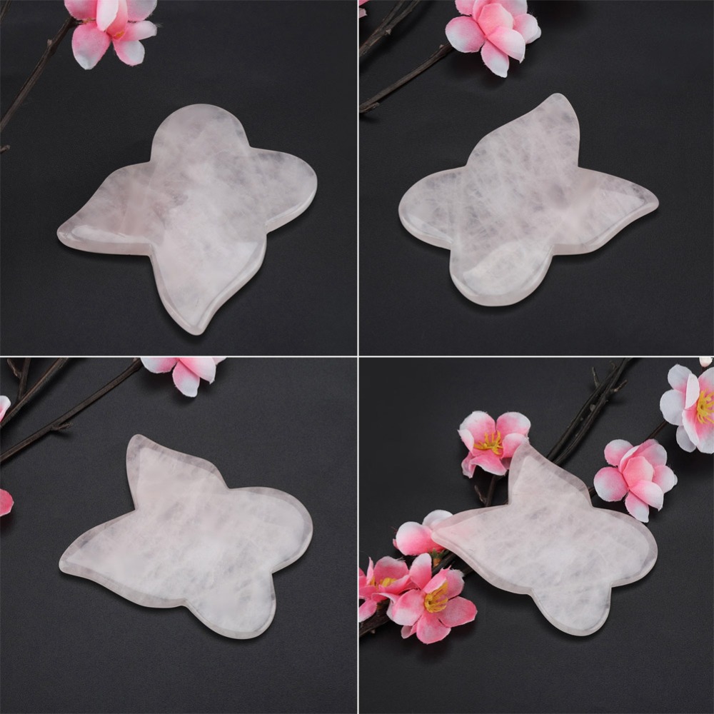 フェイシャルキット ピンクローズクォーツマッサージストーン  - Gua Sha Tool Rose Quartz のレビューと価格