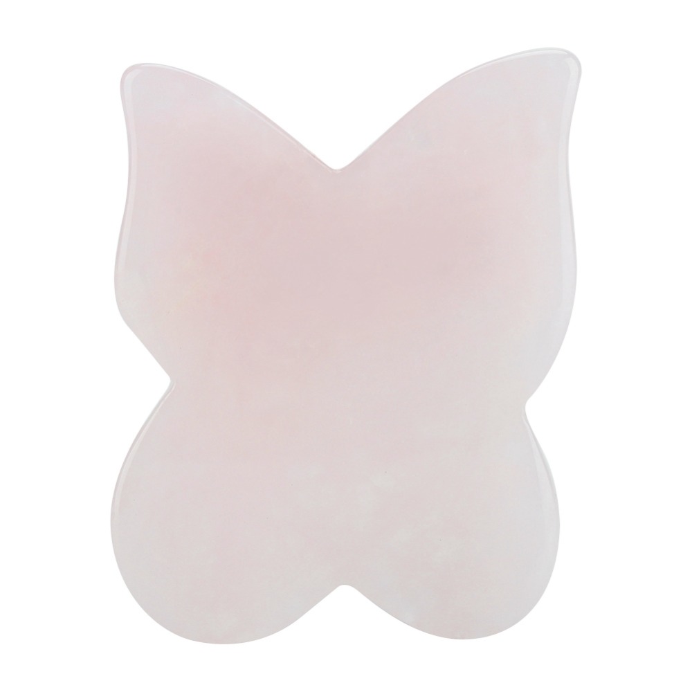 フェイシャルキット ピンクローズクォーツマッサージストーン  - Gua Sha Tool Rose Quartz のレビューと価格