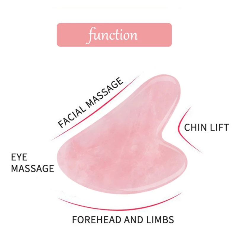 ナチュラルジェイドグアシャセット,ローズクォーツ,ビディアン - Gua Sha Tool Rose Quartz のレビューと価格