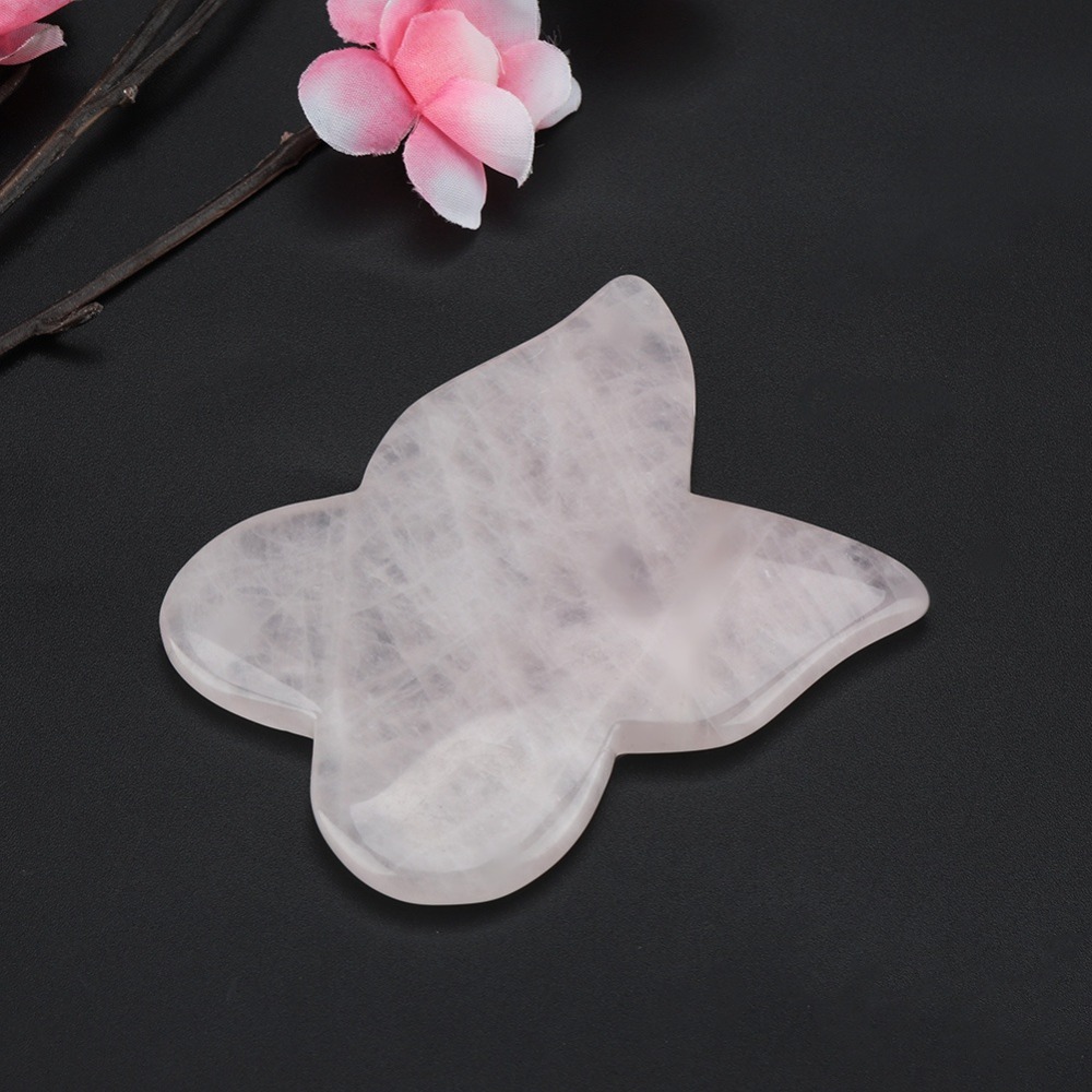 フェイシャルキット ピンクローズクォーツマッサージストーン  - Gua Sha Tool Rose Quartz のレビューと価格