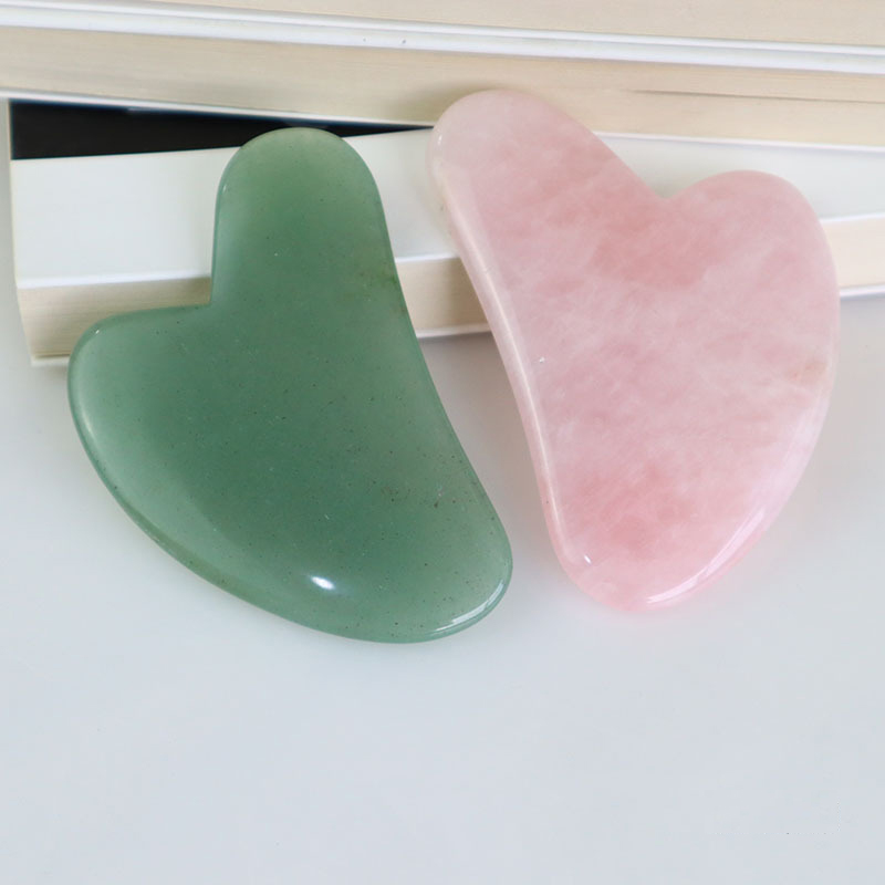 ヒスイguashaマッサージツール天然石スクレーパー中国gu - Gua Sha Tool Rose Quartz のレビューと価格