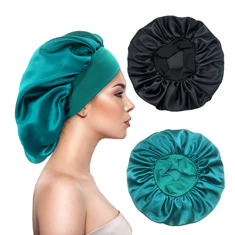 2 ピース/ロット女性のサテンソリッドボンネットヘッドカバー - Hair Spa Wellness のレビューと価格