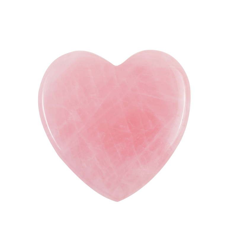 ピンククォーツのハート型フェイシャルマッサージャー,美容ツー - Gua Sha Tool Rose Quartz のレビューと価格